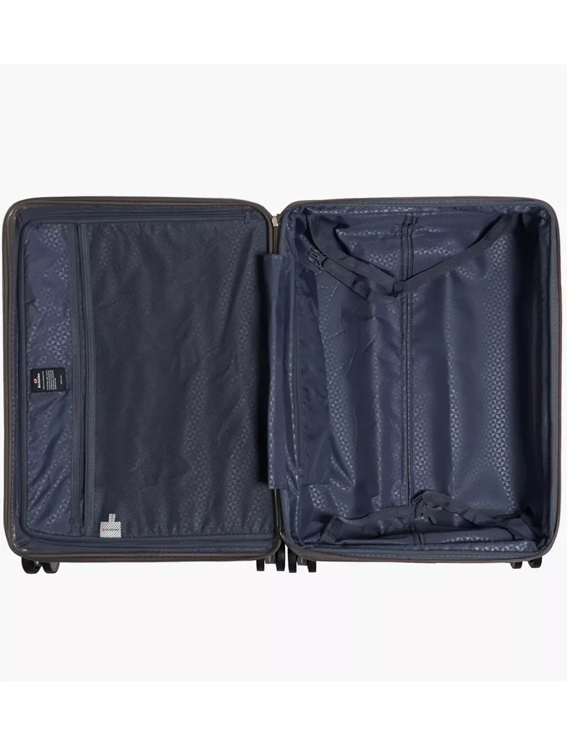 Echolac  sense 56+67+78 cm hardcase expandable 4-double wheeled 3 piece luggage trolley set - brown  | Best Price UAE